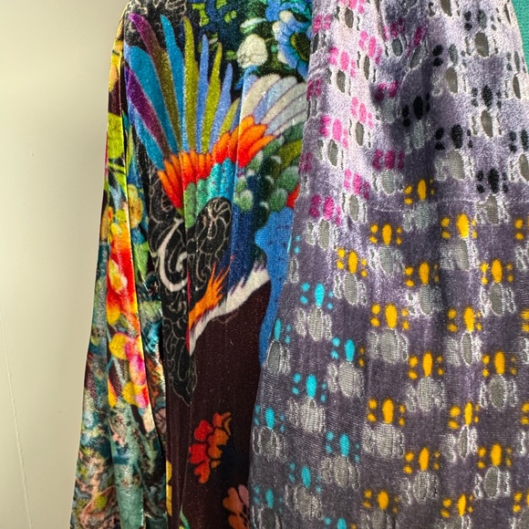 Johnny Was Kimono velvet floral and geometric burnout pattern - Size XL - Picture 8 of 16